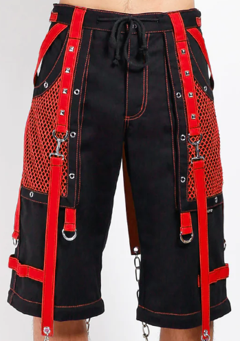 Tripp Darkstreet NYC - "Symbol" Bondage Pants (Black & Red)