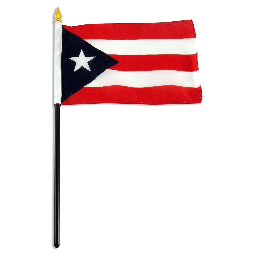 12 Pack of 4x6 Inch Puerto Rico Flag (12 Pack)