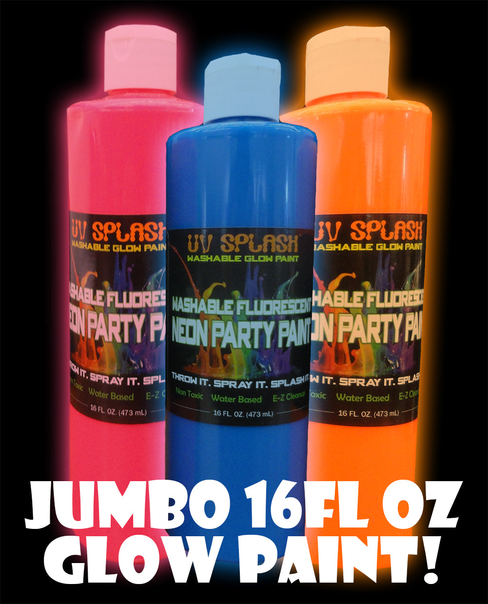 16 FL. OZ Neon Glowing Party Paint