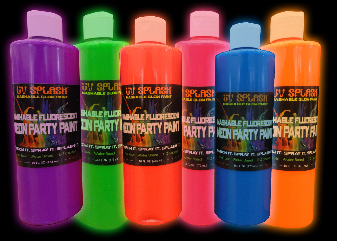 16 FL. OZ Neon Glowing Party Paint
