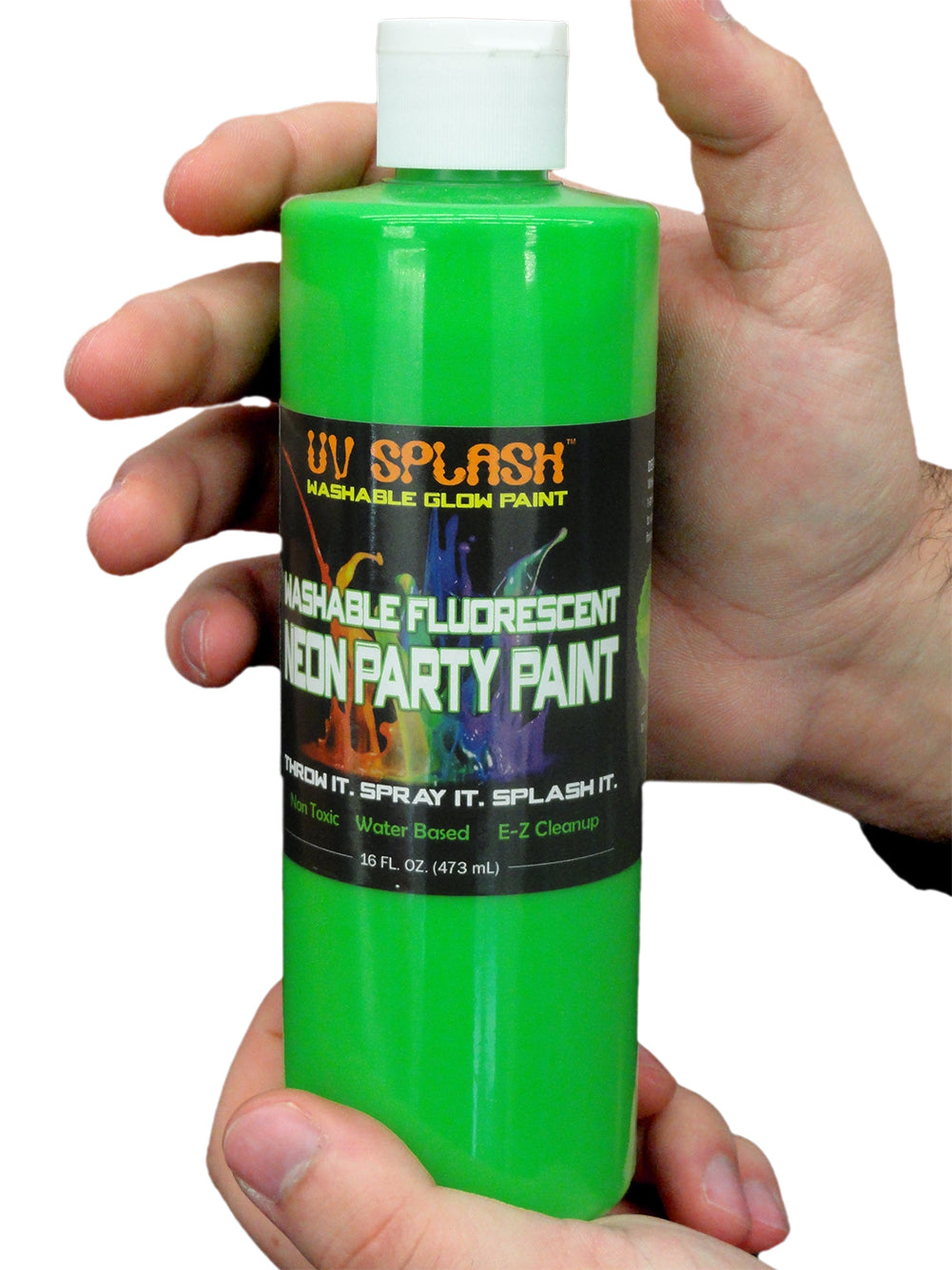 16 FL. OZ Neon Glowing Party Paint Green
