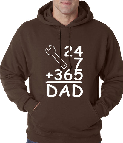 24+7+365 = Dad Father's Day Adult Hoodie