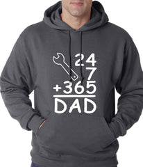 24+7+365 = Dad Father's Day Adult Hoodie