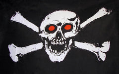 3 x 5 Red Eye Pirate Flag