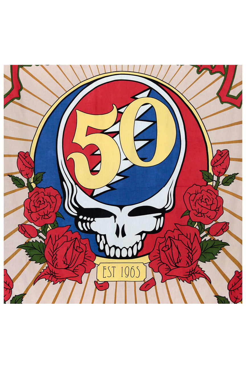 3D Grateful Dead 50th Anniversary Steal Your Face Tapestry 60 x 90"