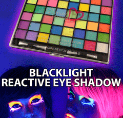 48 Colors Of Neon Blacklight Reactive Eye Shadow