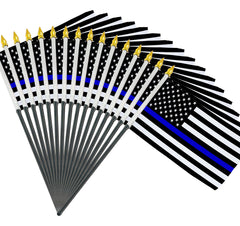 4x6 Inch Blue Line American Police Flag