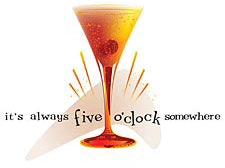 5 O'clock Somewhere Cosmopolitan Hoodie