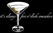 5 O'clock Somewhere Martini Hoodie