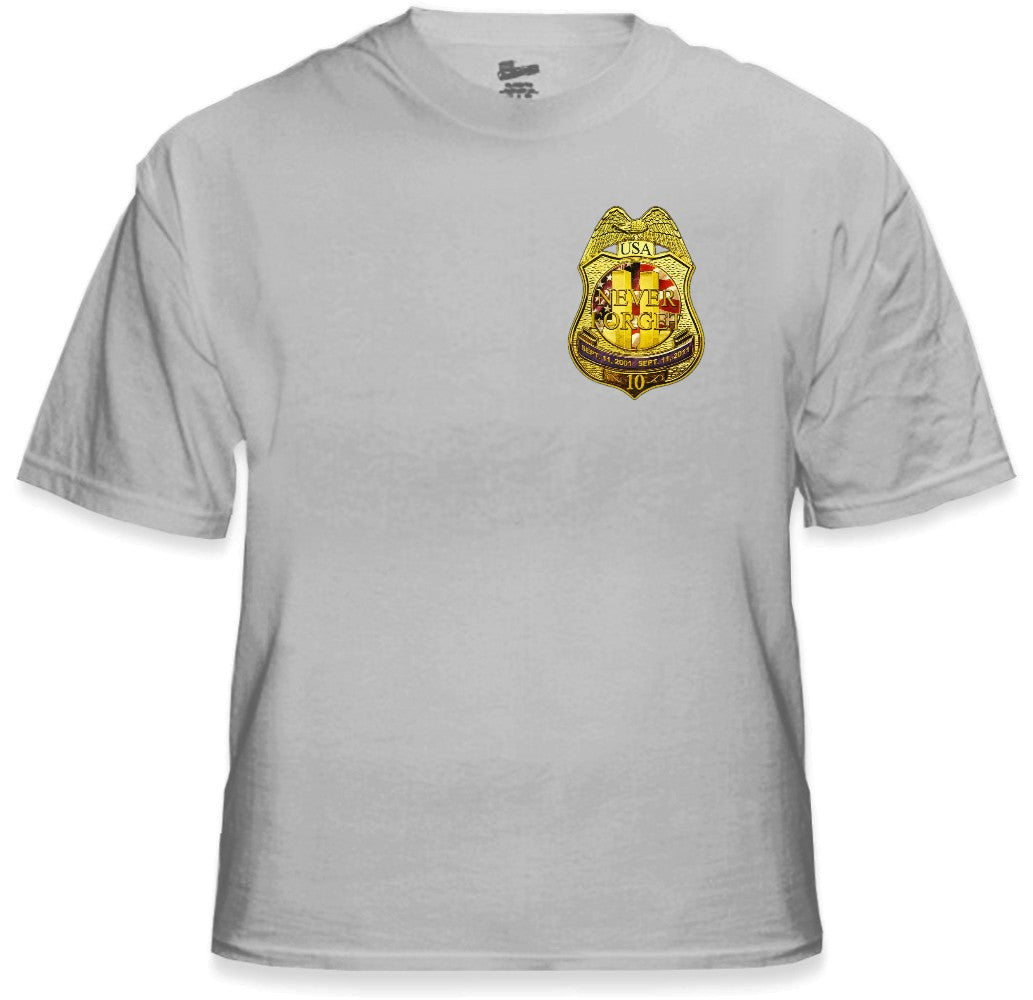 9/11 10th Anniversary NYPD Memorial T-Shirt