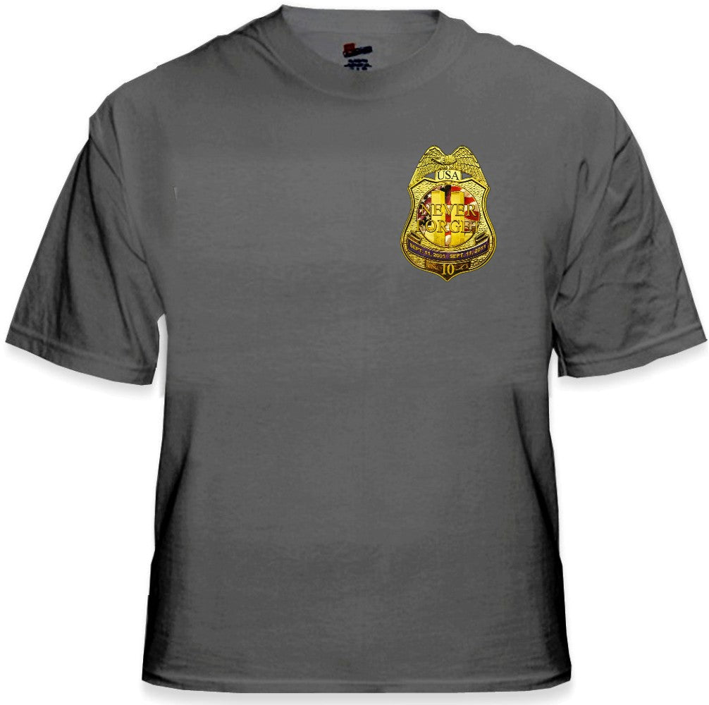 9/11 10th Anniversary NYPD Memorial T-Shirt