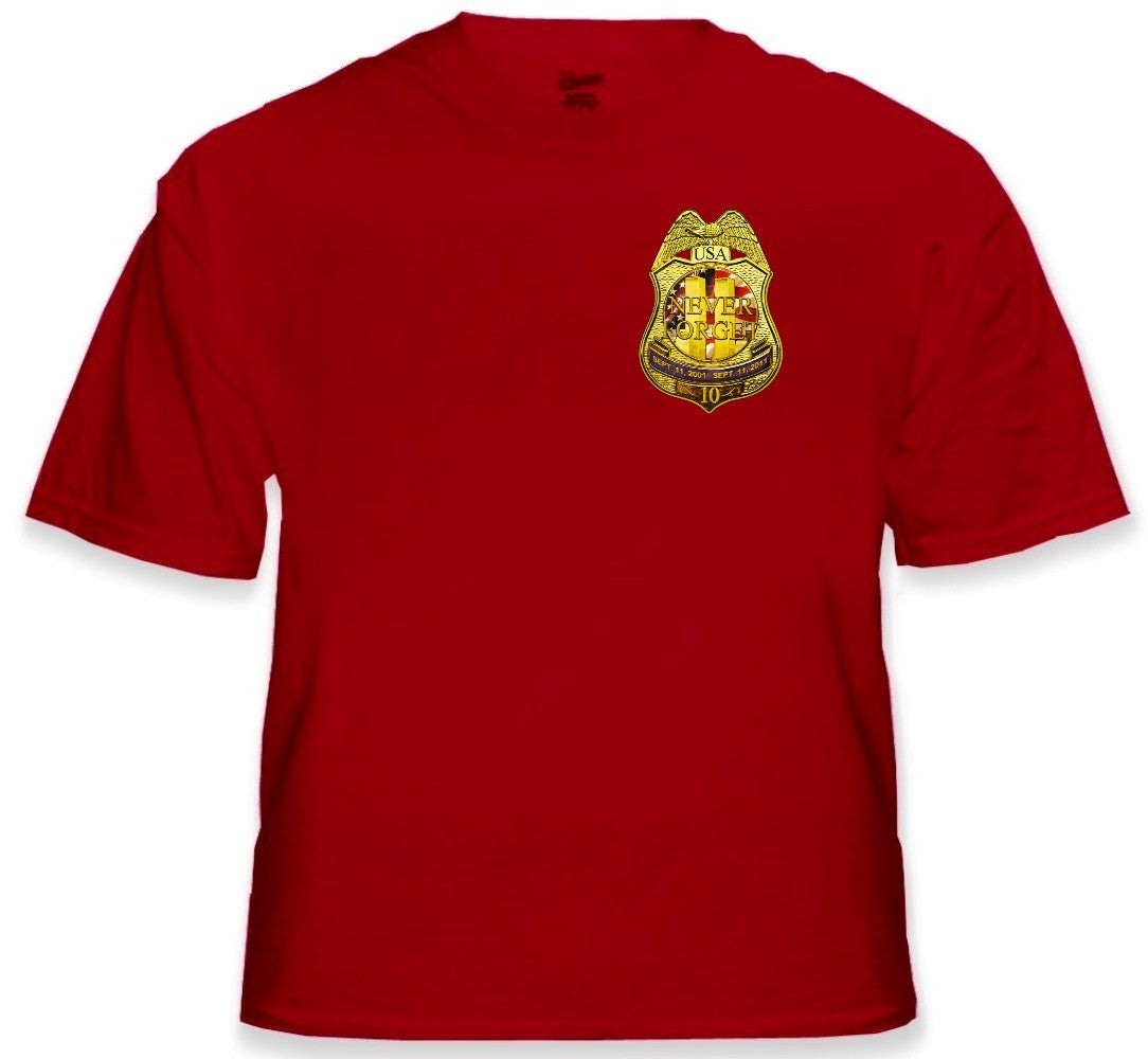 9/11 10th Anniversary NYPD Memorial T-Shirt
