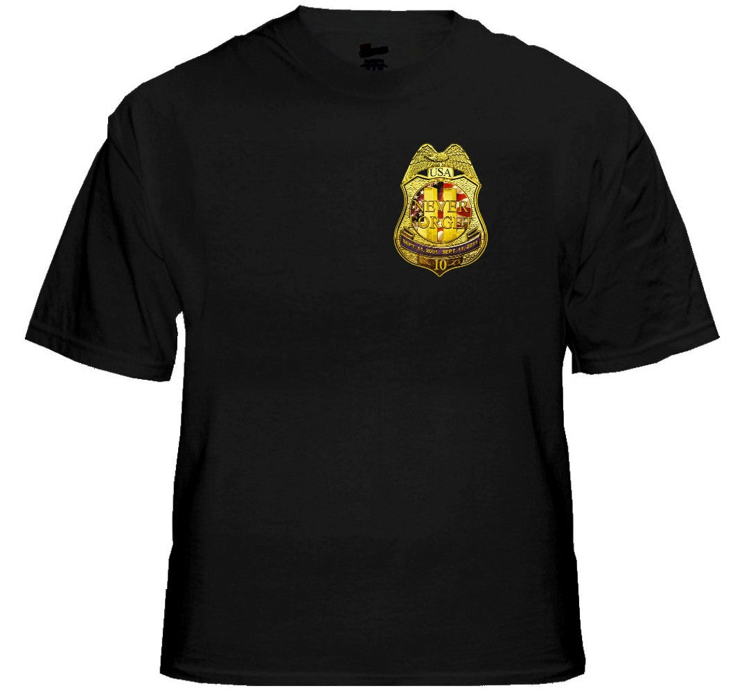 9/11 10th Anniversary NYPD Memorial T-Shirt