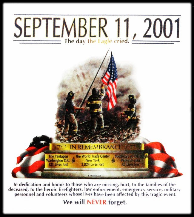 9/11 Never Forget Memorial Hoodie