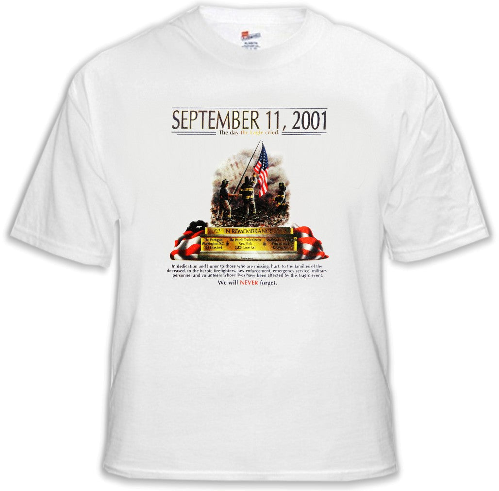 9/11 Never Forget Memorial T-Shirt