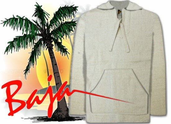 Deluxe Baja - Original Mexican Baja Hoodie (Natural Cotton)