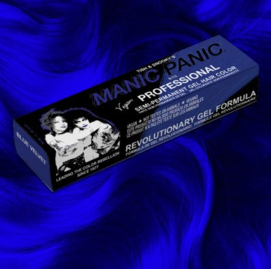 Manic Panic Hair Dye -  Blue Velvet™ - Professional Gel Semi-Permanent Hair Color