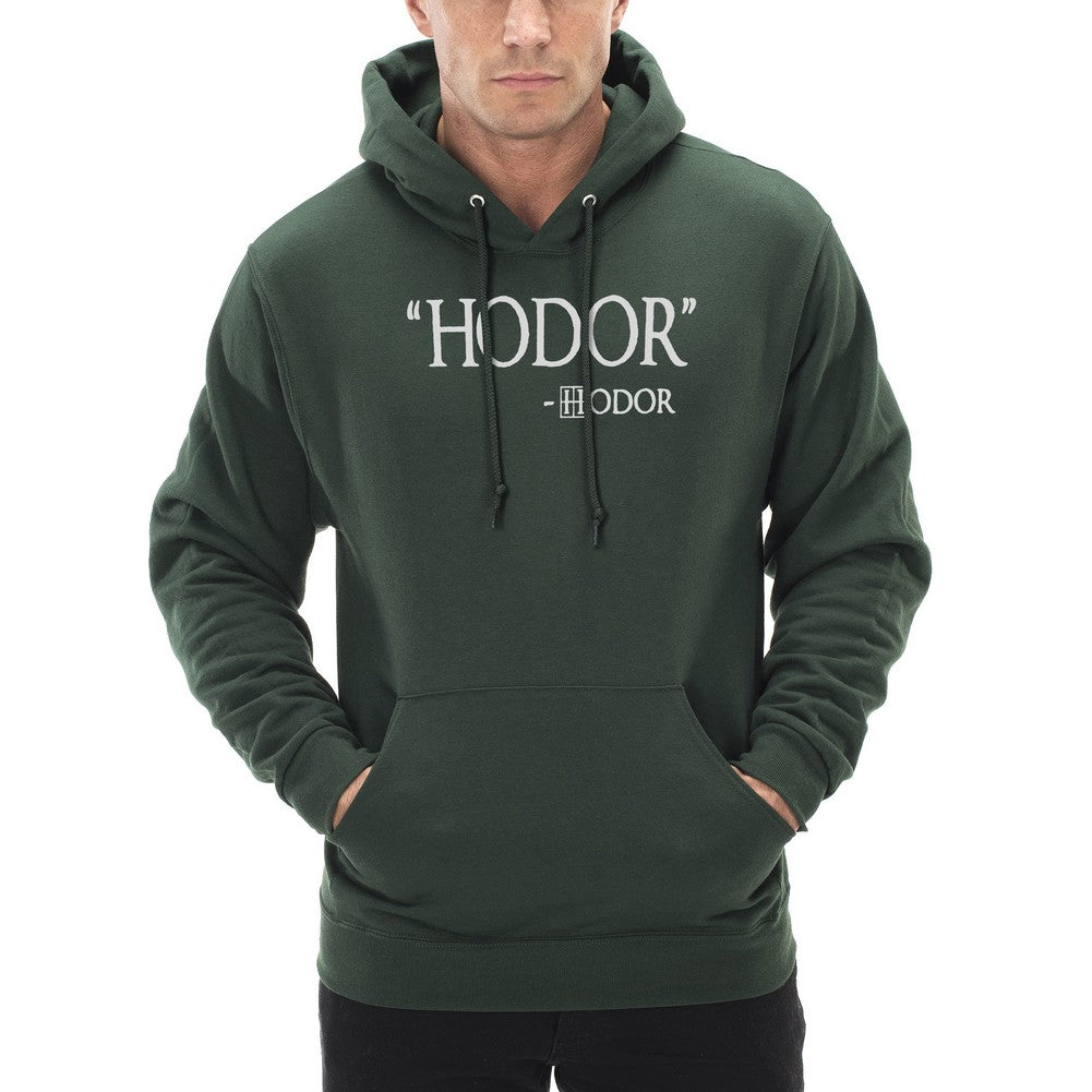 hodor quote adult hoodie
