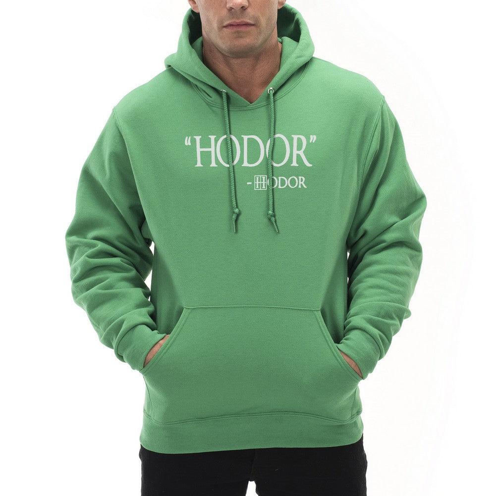 hodor quote adult hoodie