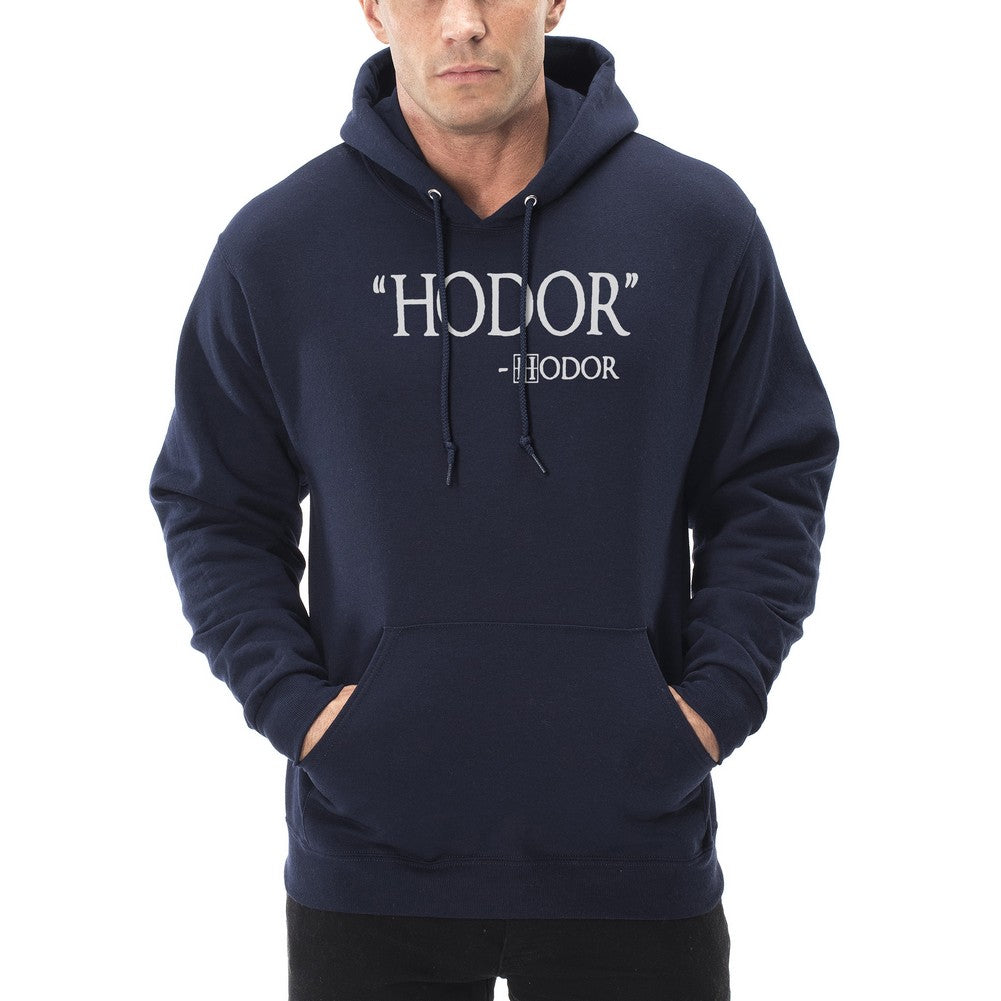 hodor quote adult hoodie