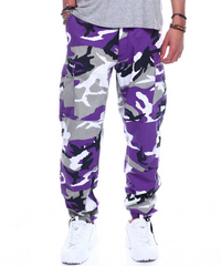 Tactical BDU Pants - Purple Camo