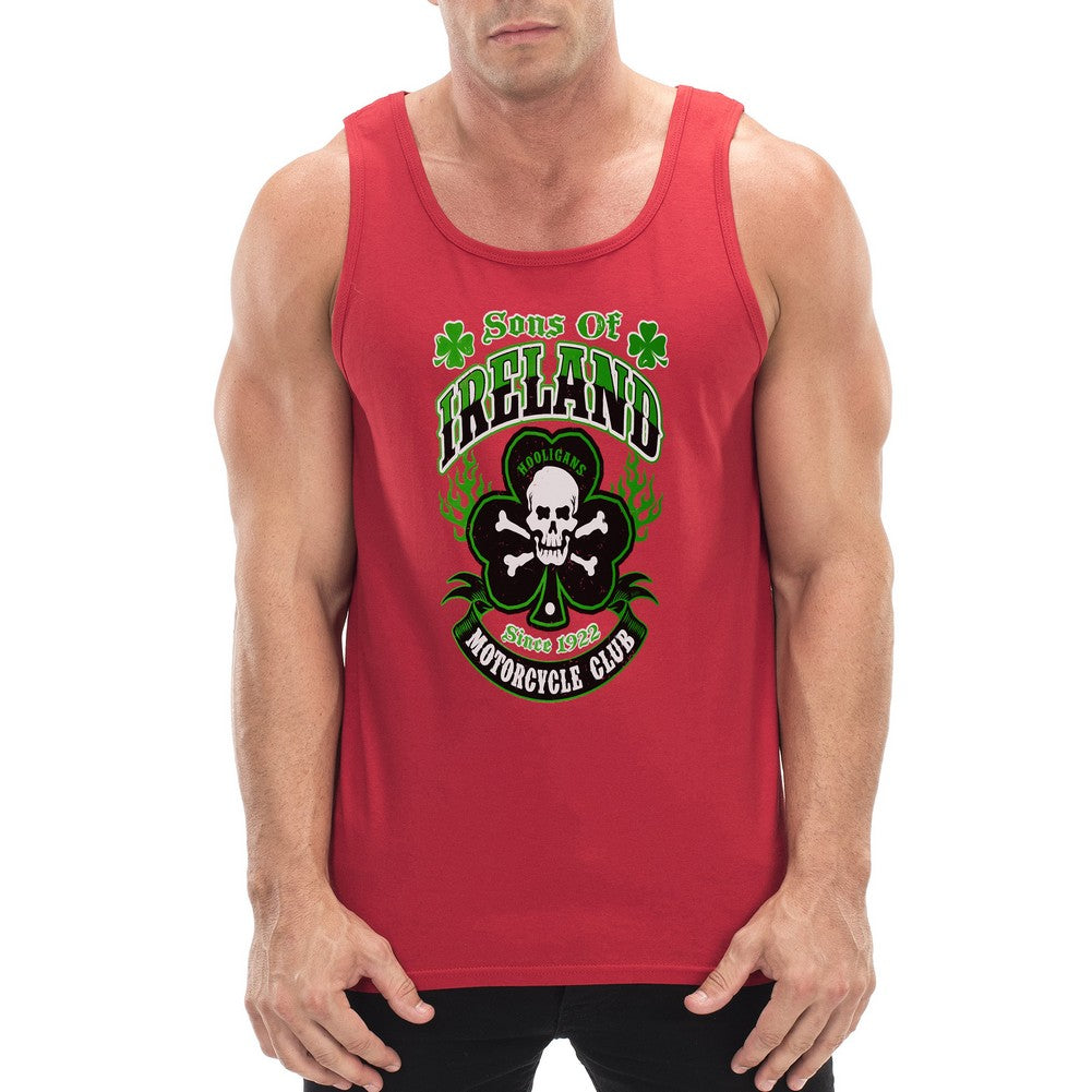 Sons of Ireland Shamrock Skull Biker Top