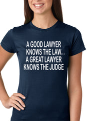 A Good Lawyer Girls T-shirt Navy Blue
