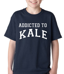 Addicted to Kale Kids T-shirt Navy Blue