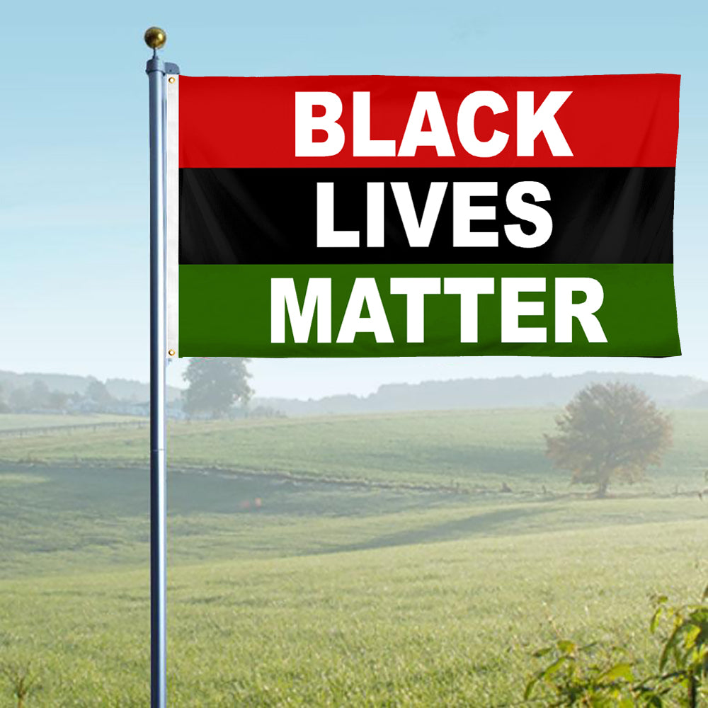 Black Lives Matter Flag 3x5 Feet Full African American Flag Colors - Black Lives Matter …