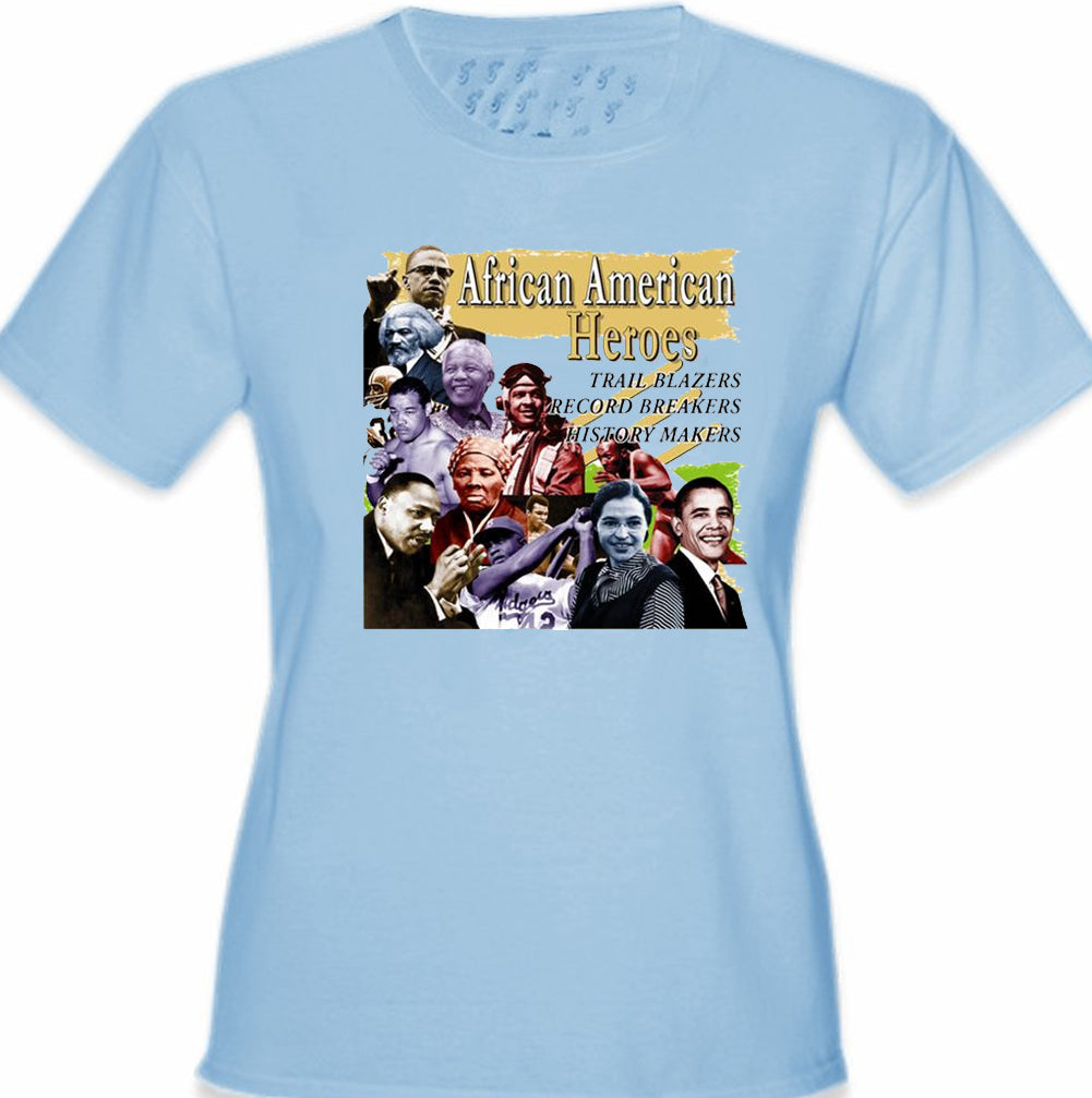 African American Heroes and Record Breakers Girl's T-Shirt