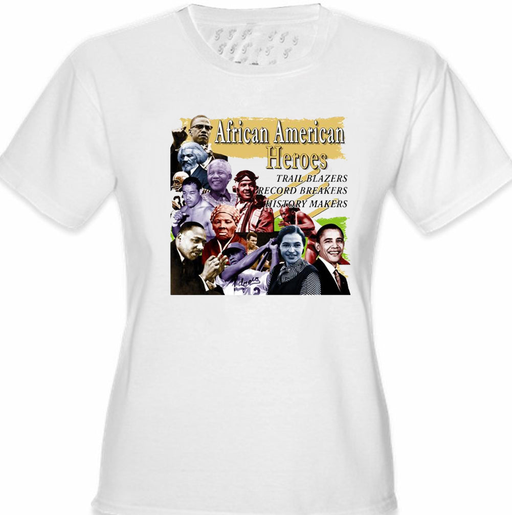 African American Heroes and Record Breakers Girl's T-Shirt