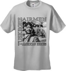 African American Heroes - Tuskegee Airmen Mens T-shirt Light Grey