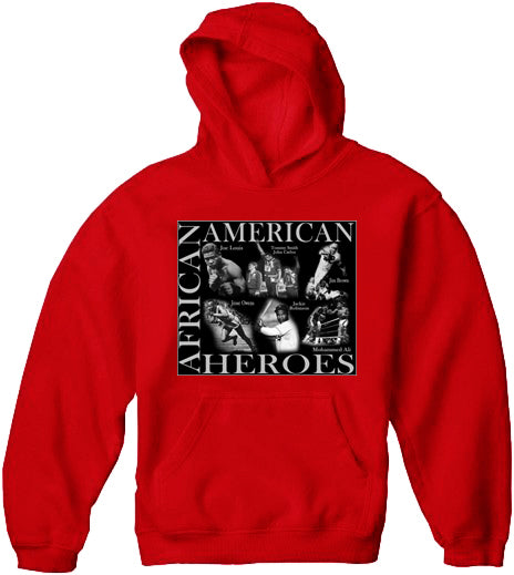 African American Sports Heroes Adult Hoodie