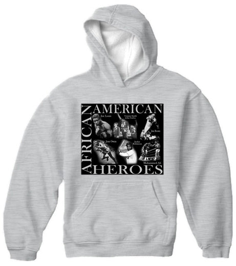 African American Sports Heroes Adult Hoodie