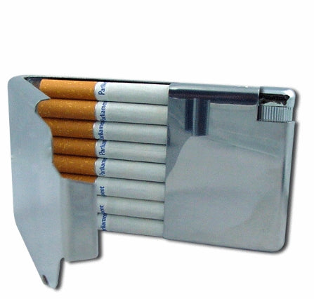 All In One Cigarette Case With cigarette Lighter (For Regular Size Only)