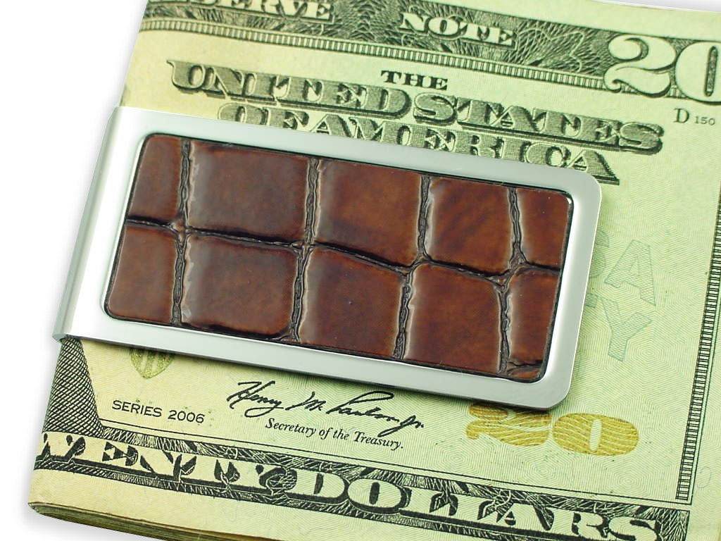 Alligator Pattern Money Clip