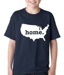 America is Home Kids T-shirt Navy Blue