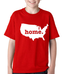America is Home Kids T-shirt Red