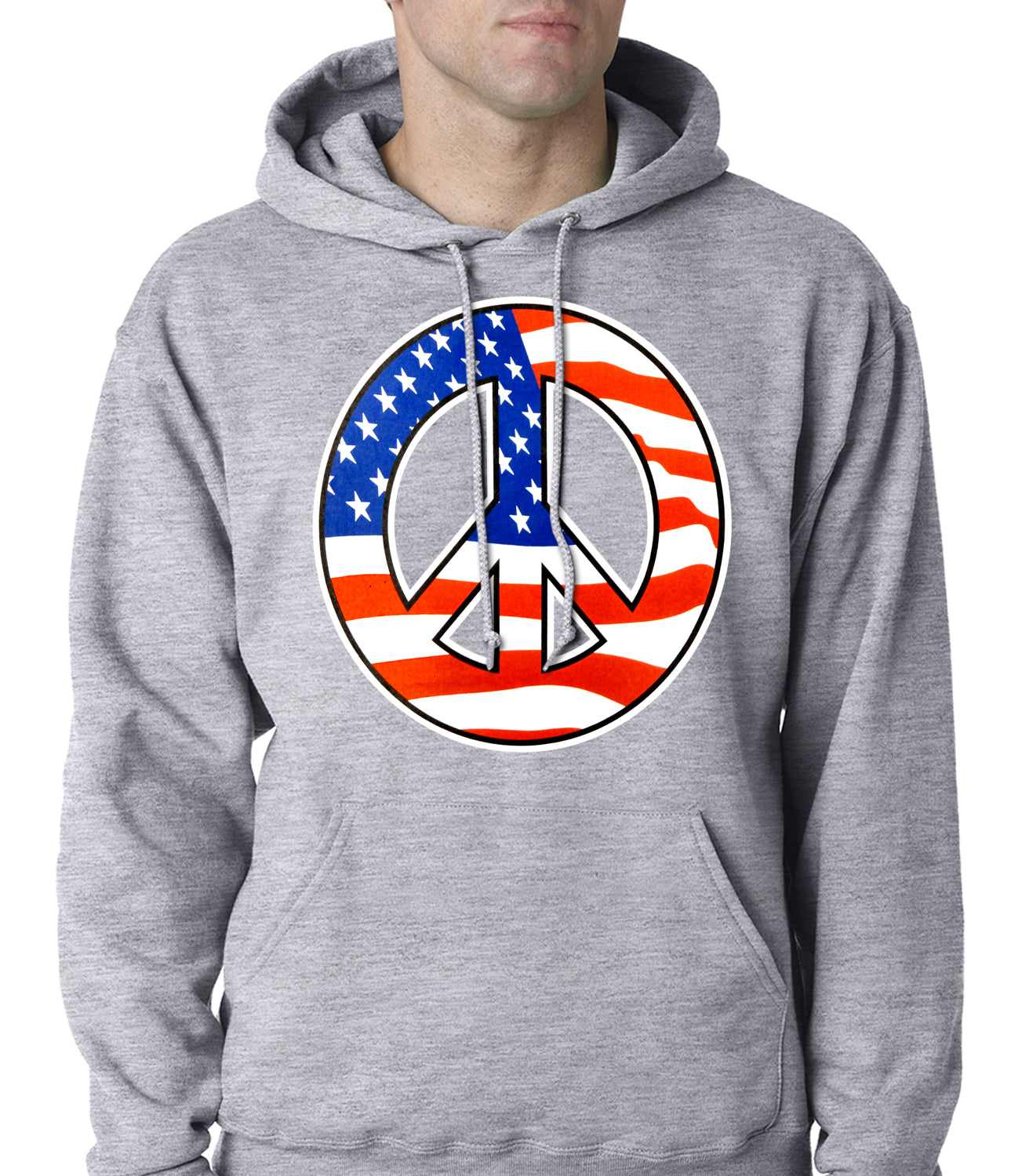 American Flag Peace Sign Hoodie