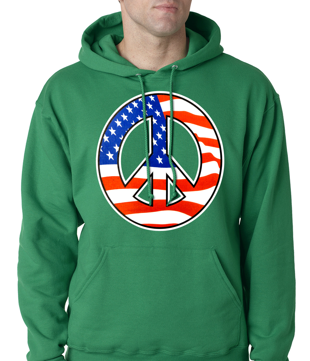 American Flag Peace Sign Hoodie