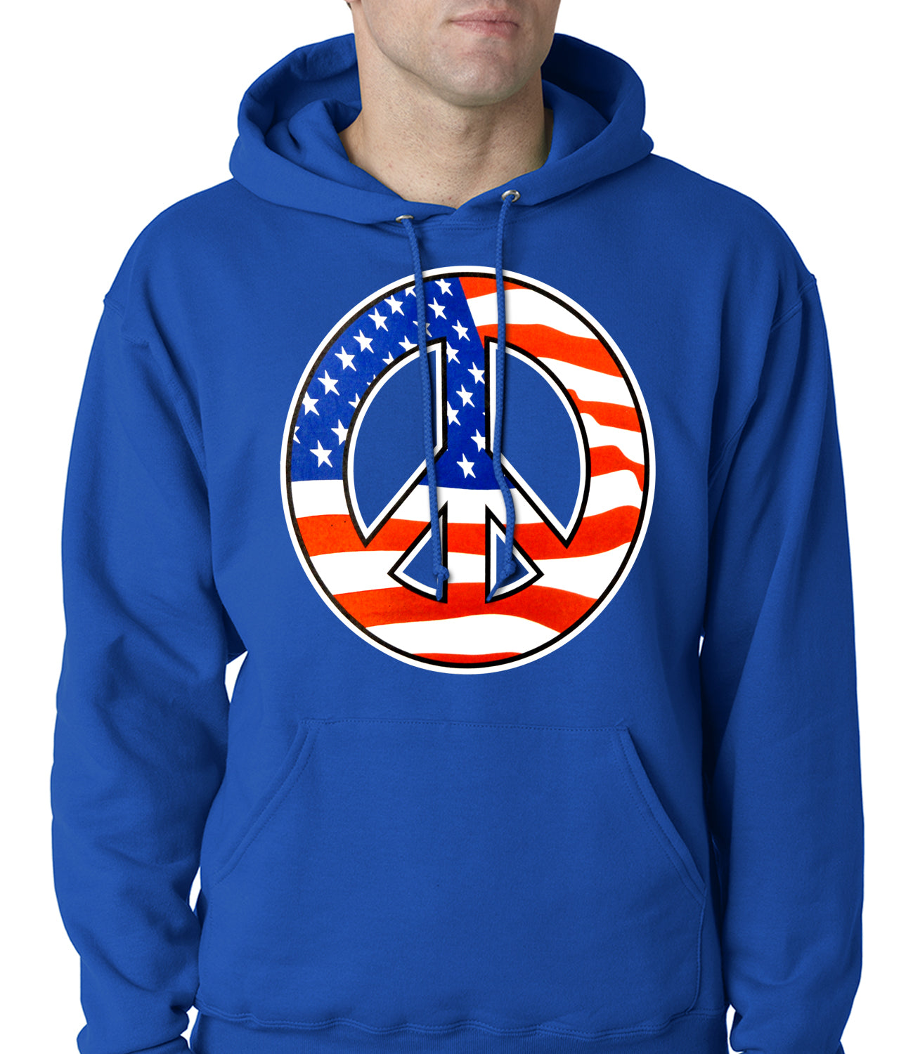 American Flag Peace Sign Hoodie