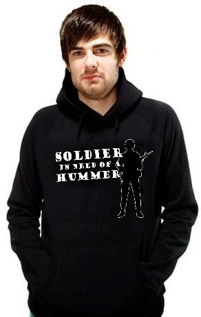 Army & Marine Sweatshirts - Soldier In Need of a Hummer Hoodie