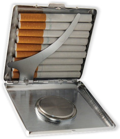 Art Deco Cigarette Case with Built in Clock (For Regular Size Only)