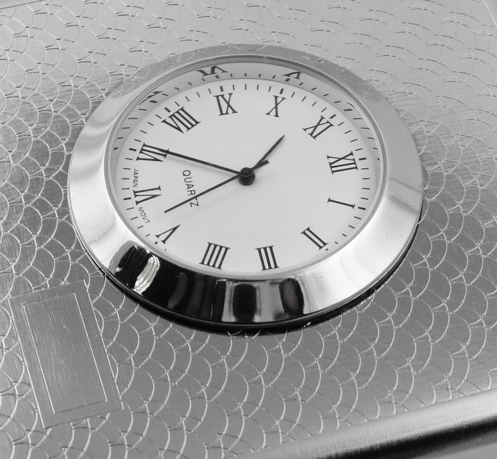 Art Deco Cigarette Case with Built in Clock (For Regular Size Only)