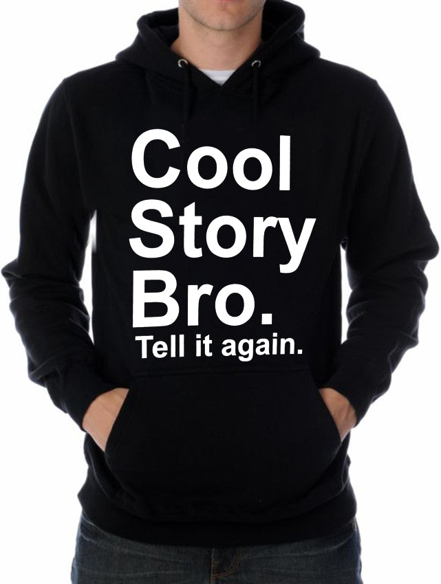 As Seen On Jersey - Cool Story Bro. Tell It Again. Adult Hoodie