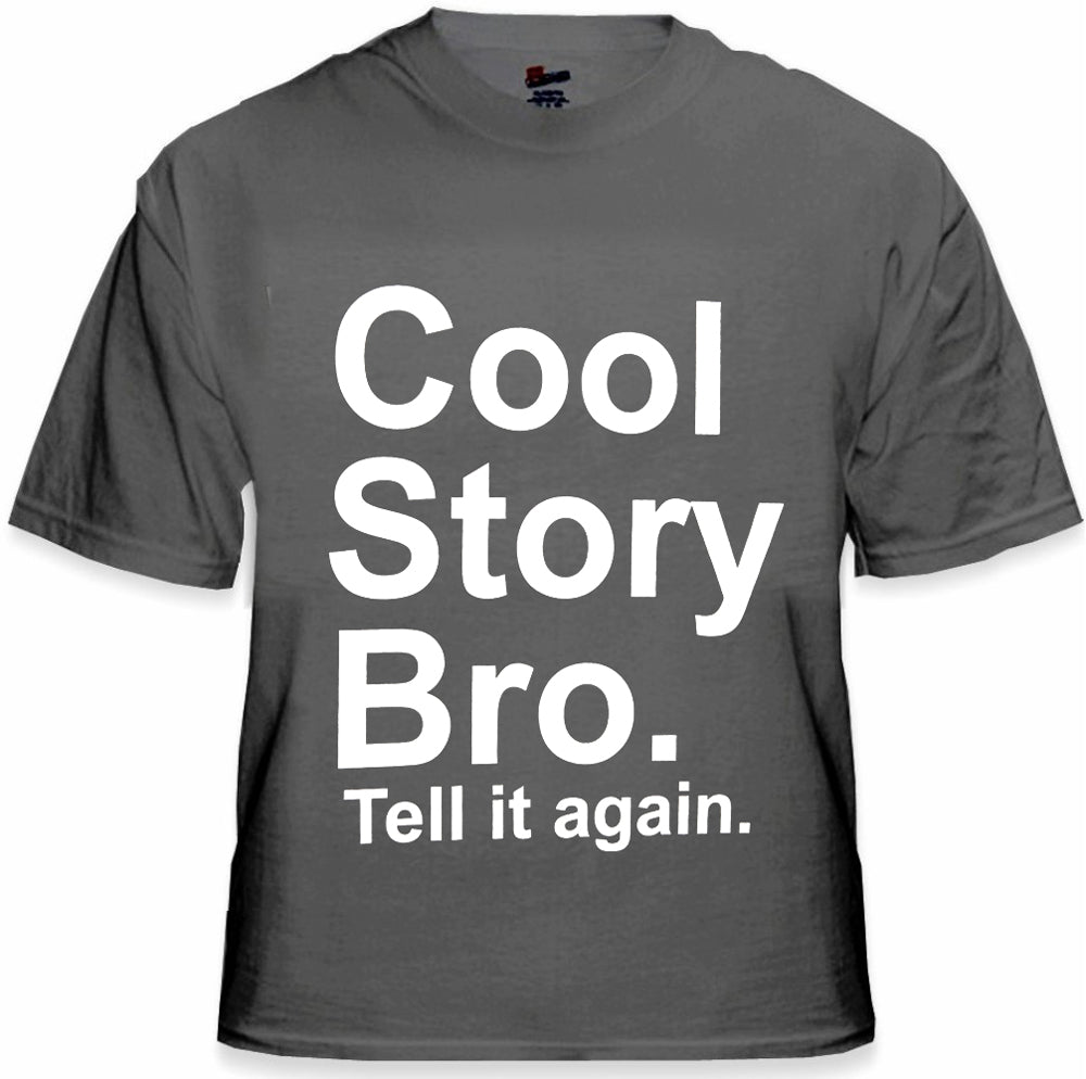 As Seen On Jersey - Cool Story Bro. Tell It Again. Men's T-Shirt