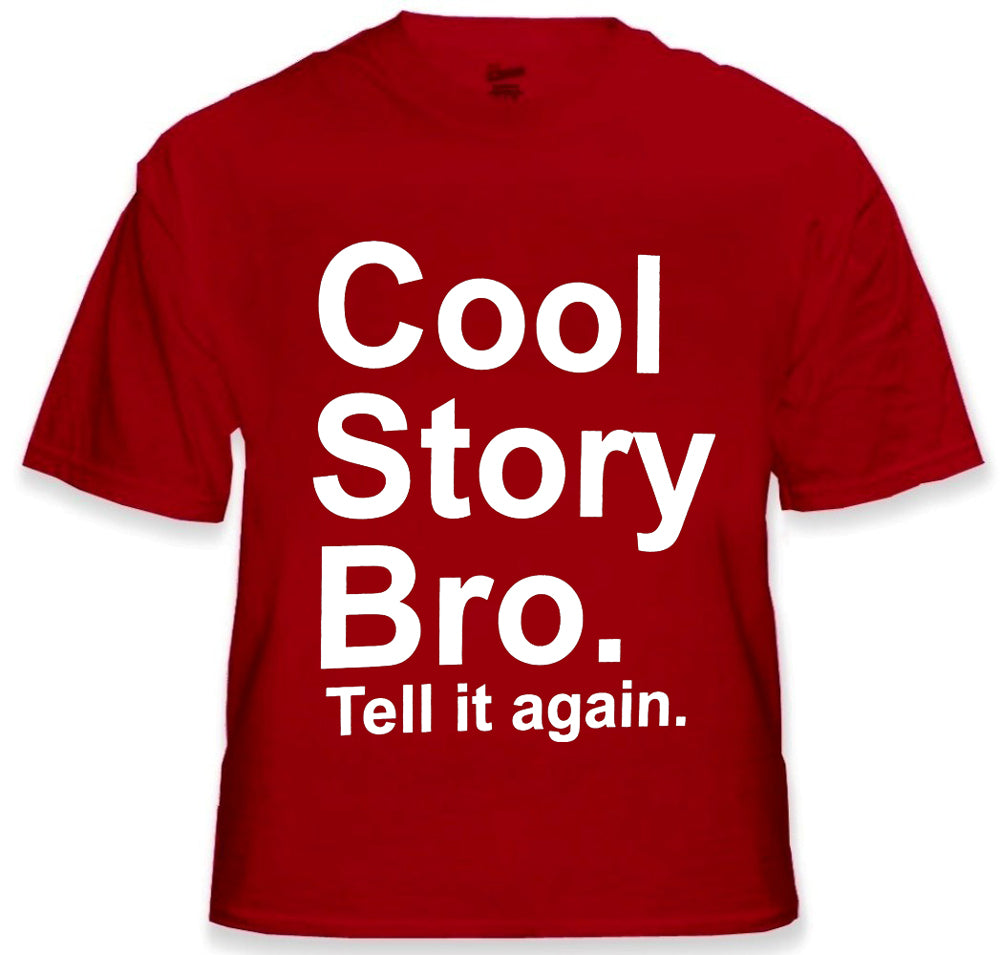 As Seen On Jersey - Cool Story Bro. Tell It Again. Men's T-Shirt
