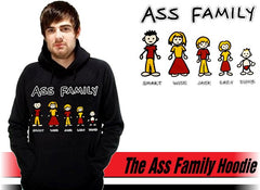 Funny Novelty Sweatshirts - The Ass Family Hoodie