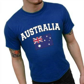 Australia Vintage Flag International Mens T-Shirt