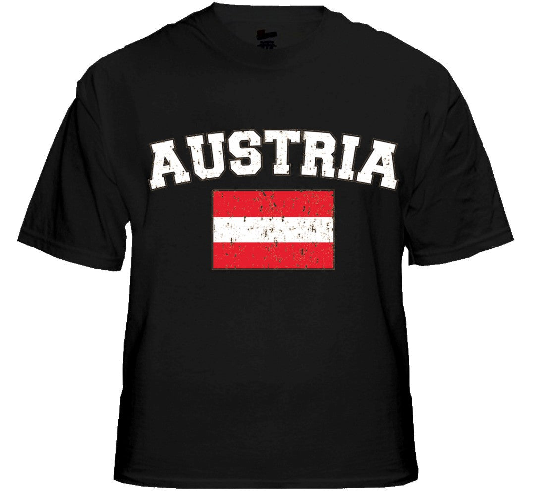 Austria Vintage Flag International Mens T-Shirt